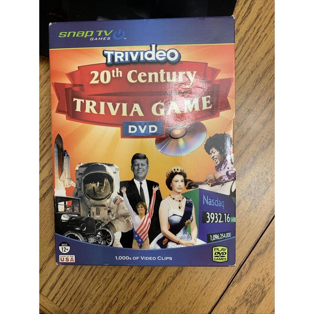 Trivideo 20th Century Trivia Game DVD, 2005 TV Games Interactive FREE SHIPPING! - Picture 4 of 4
